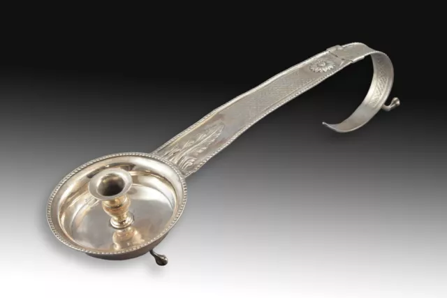 Silver candlestcik or candle holder. Francesc P. Arquer, Barcelona, circa 1825.