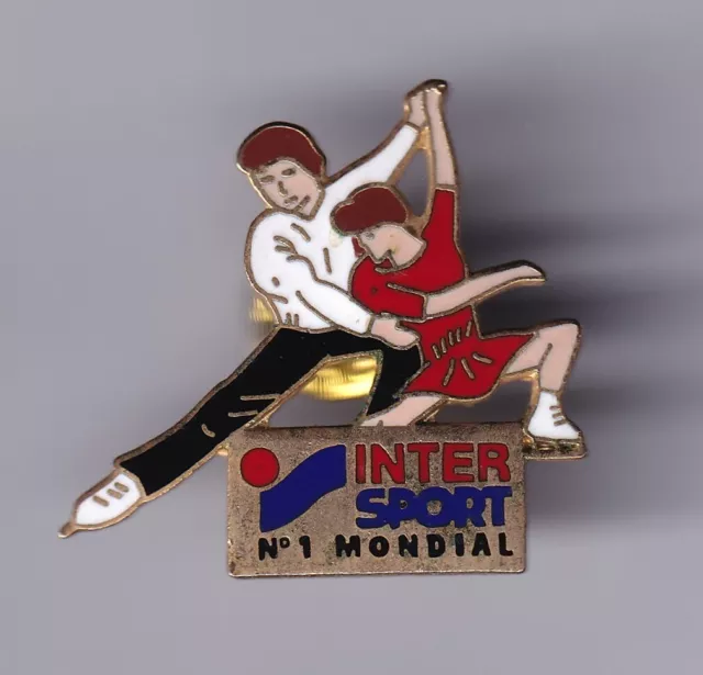 Rare Pins Pin's .. Olympique Olympic Albertville 1992 Intersport Patinage ~23
