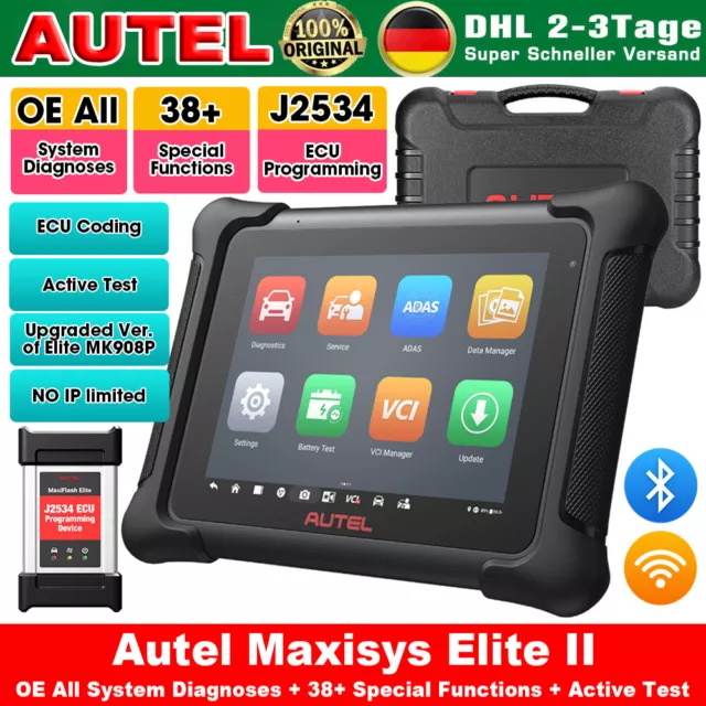 2023 Autel MaxiSys Elite II Pro automóvil OBD2 dispositivo de diagnóstico escáner de coche codificación ECU