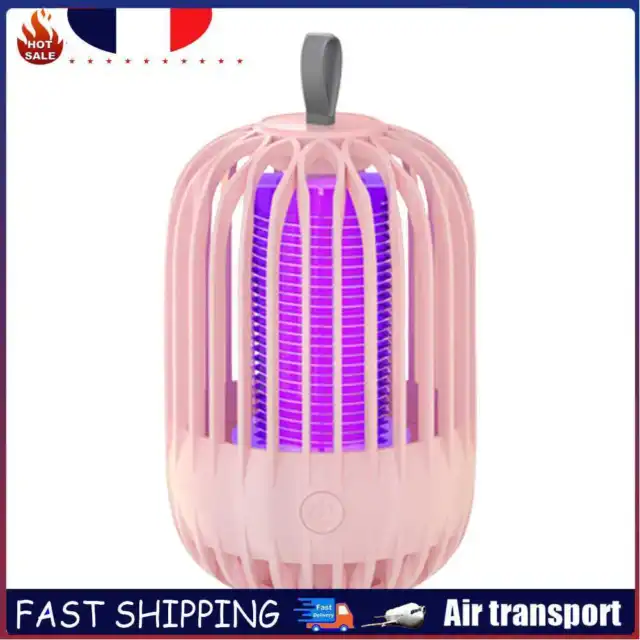 Pest Control Lights LED Bug Trap Mute Luring Mosquito Killer Lamp (Pink)