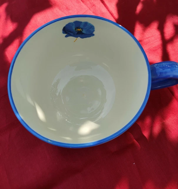 Très grande tasse faience Luneville et sa soucoupe 4