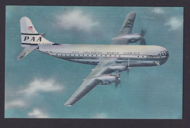 Flugpost Brief Air Mail PAA NIO§OV Pan American Strato Clipper Frankfurt AFS