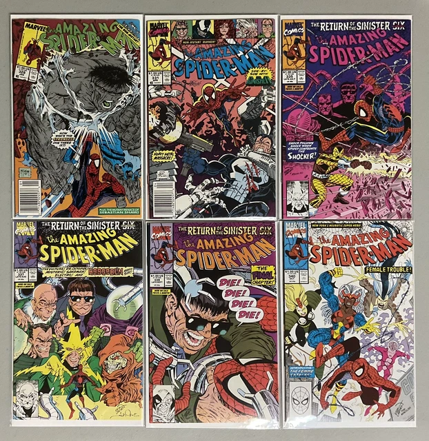 🔥MCU Keys🔥Amazing Spider-Man #328 331 335 337 339 340 (1989)🔥NM-(9.0-9.4)🔥