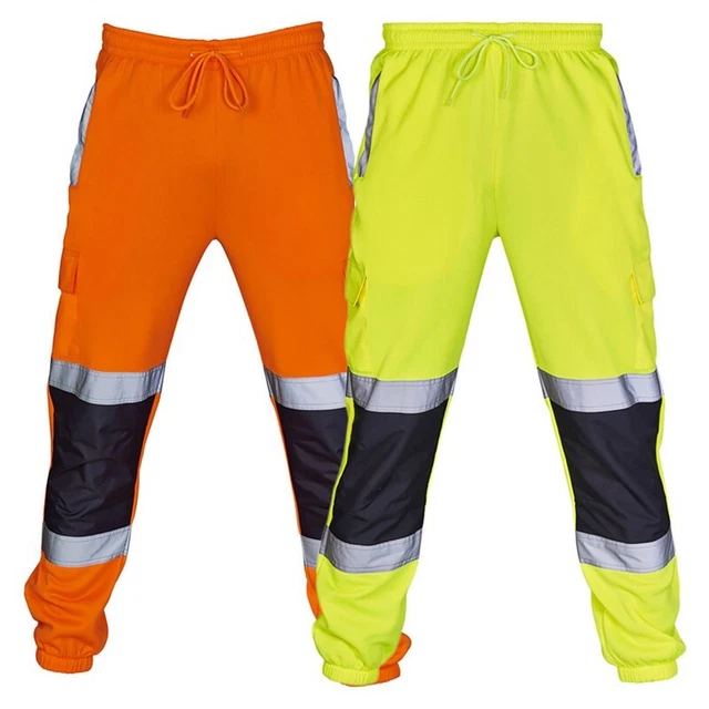 Pantalon Cargo Haute Visibilité A2Z Pour Hommes - Idéal Pour Travaux Et Sécurité