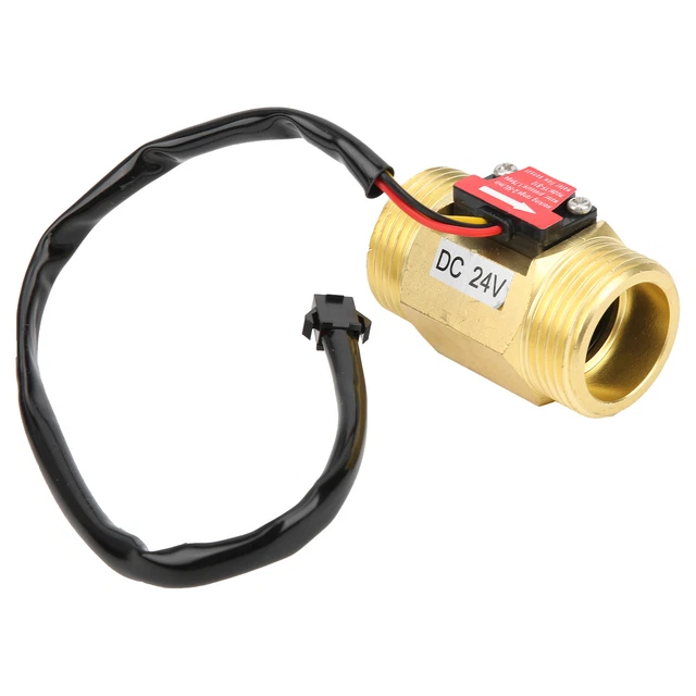 YFB10 Hall Flowmeter Switch G1in Water Sensor Meter DC24V FOD