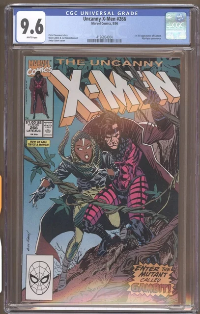 Uncanny X-Men #266 CGC 9.6 WHITE pages 1st appearance Gambit 1990 Marvel