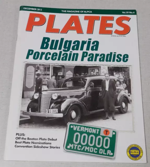 ALPCA PLATES magazine December 2013 Bulgaria plates