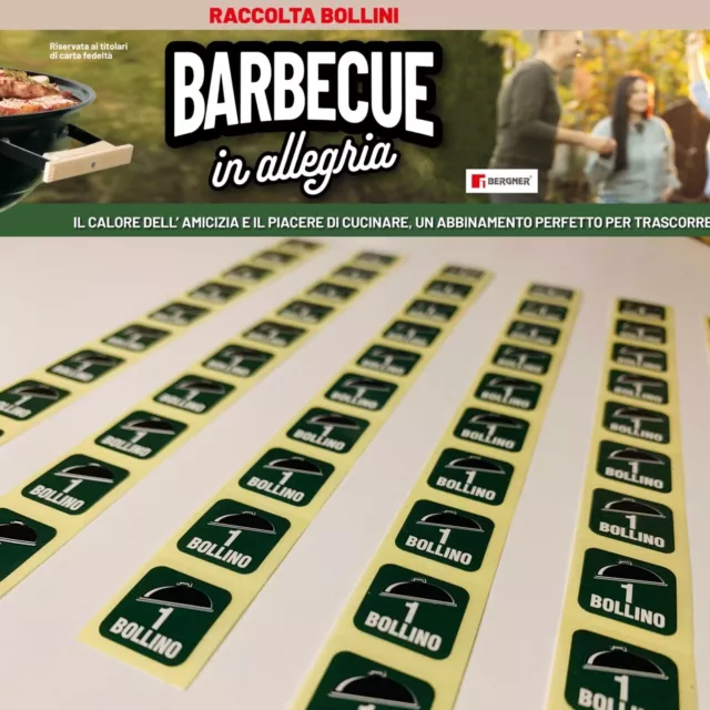 100 BOLLINI FAMILA Punti Raccolta BARBECUE IN ALLEGRIA