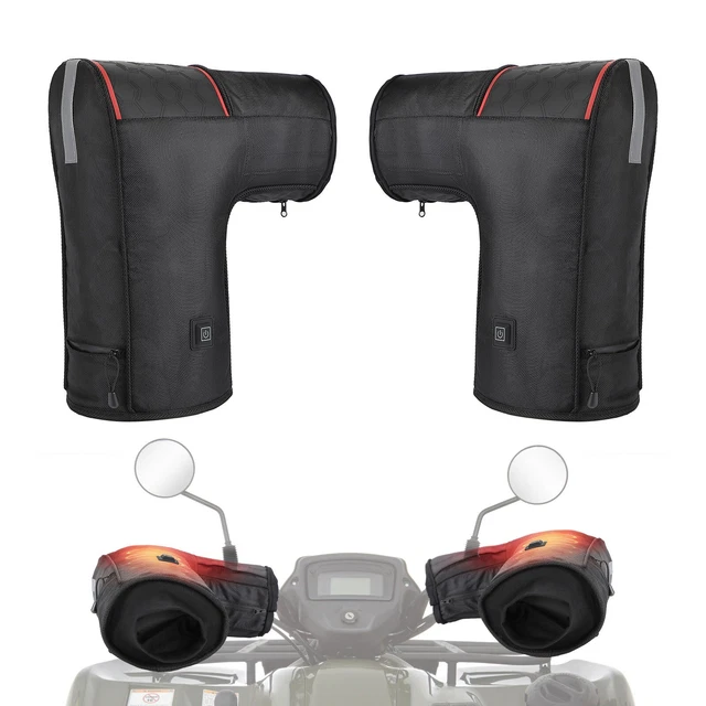 Heated Motorcycle Gloves Snowmobile ATV Handlebar For Honda Foreman Arctic Cat