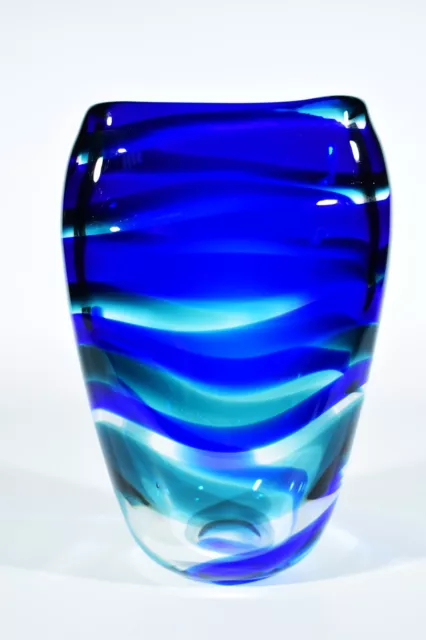 LEERDAM Holland Studioglas Vase ° Glasvase ° Design Floris Meydam ca. 1953