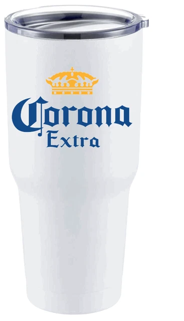 30oz White Stainless Steel Insulated Tumbler |Double Wall | Insulated | Corona