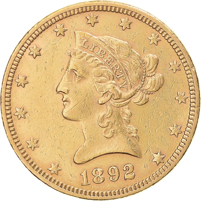 [#1046446] Coin, United States, Coronet Head, $10, Eagle, 1892, U.S. Mint, Phila