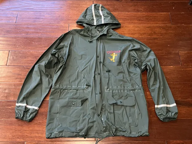 Disney Catalog Tigger Official Gear Green Adult O/S Logo Hoodie Rain Coat Jacket