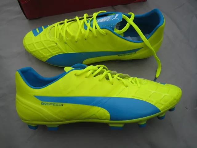 Puma Evospeed 1.4 AG UK SIZE 12 football boots yellow