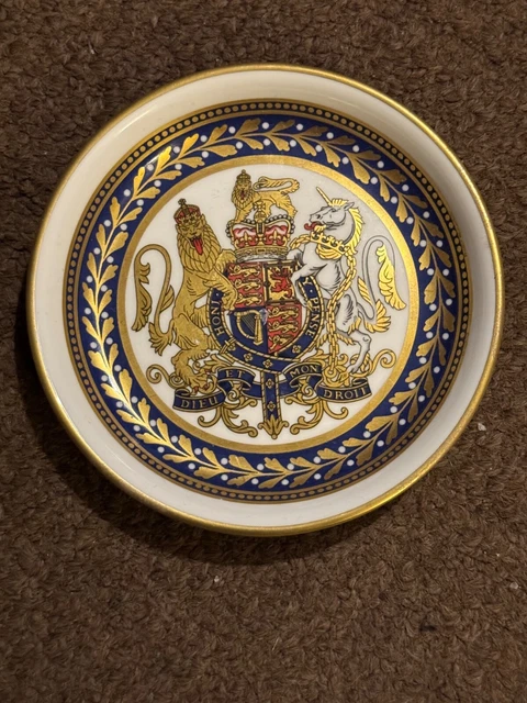 VINTAGE 1953 QUEEN Elizabeth II Coronation Commemorative Glass Plate/Stand £12.00 - UK