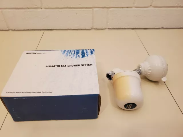 NIKKEN PIMAG ULTRA SHOWER SYSTEM 1383 Walter Filtration Wall Mount Head UNUSED