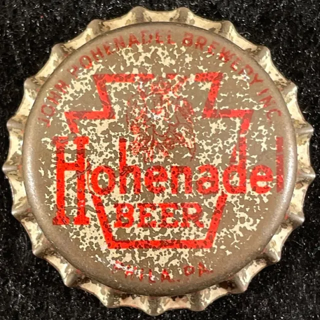 Hohenadel Cork Cone Top Beer Can Bottle Cap Philadelphia, Pennsylvania Pa Crowns