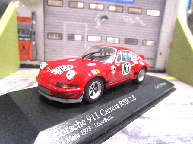 Miniature Spark 1/43 - Porsche Carrera RSR #63 - Le Mans 1973 - Loos/Barth - S3398 - NEUF
