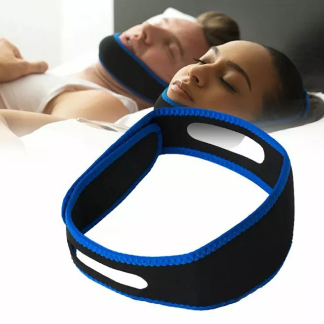 Anti Sleep Stop Snoring Chin Strap Apnea Device Nose Clip Solutions Jaw Aid 2