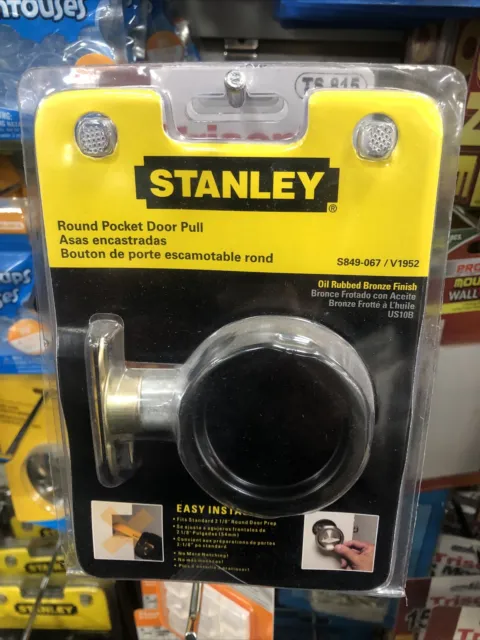 Stanley National S849-067/V1952 Round Pocket Door Pull