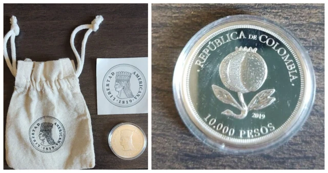 2019 Colombia, Currency 10000 Pesos, Coin Of The Bicentenary Of Independence, I
