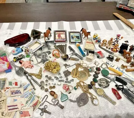 7 lb lot Junk Drawer-old & new-TM Jensen Estate clean out ( NY) lot # TMJ123