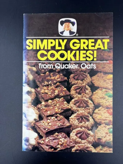 Vintage 1983 Quaker Oats Simply Great Cookies! Advertising Recipe Book