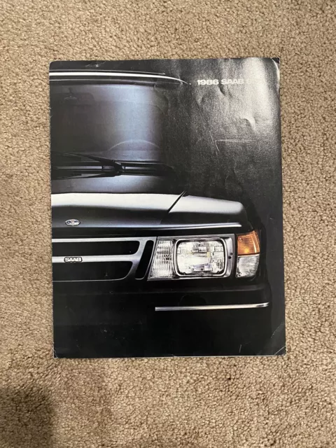 1986 SAAB 900 Original Car Sales Brochure Folder