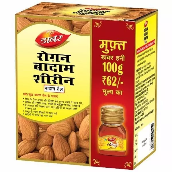 Dabur Roghan Badam Shireen 100 % pur riche en vitamine E améliore la...