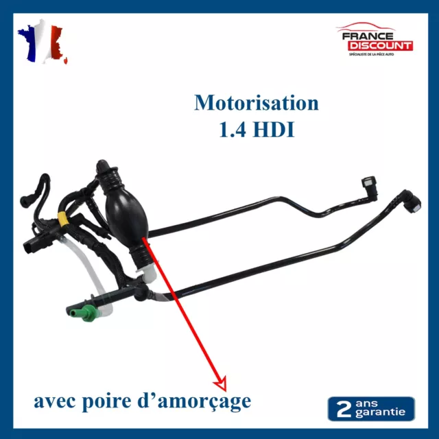 Tuyau de Carburant prévu pour Citroën C2 C3 I II 1.4 HDI 68CV - 1574S9