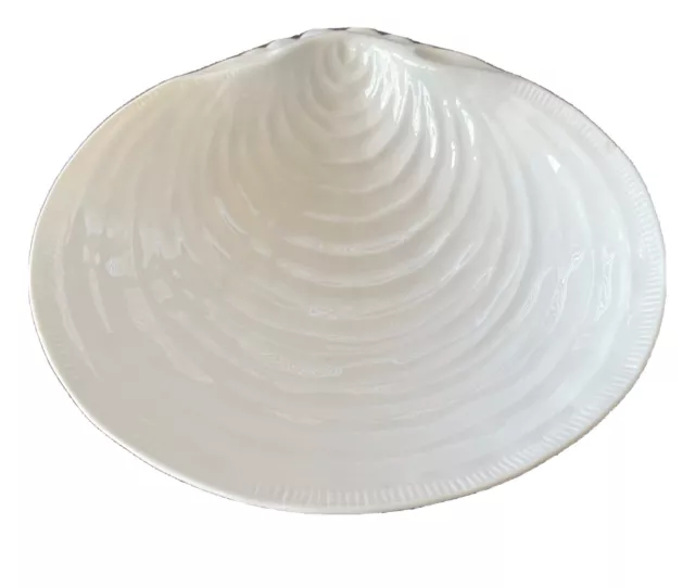Large Clam Shell Centerpiece Display Tray Nautical Beach Coastal Seashell  Bowl