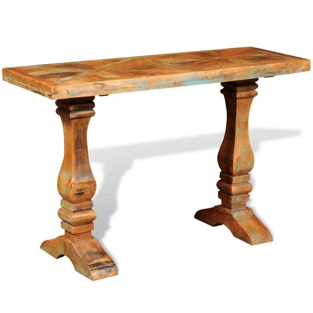 Mesa consola de madera reciclada maciza vidaXL