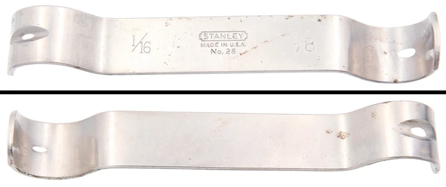Founder's Grade Stanley No. 28 Cornering tool 1/16" & 1/8"-Notched- mjdtoolparts