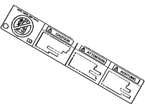 2002-2015 Original Lexus Varios Modelos Etiqueta Lateral Aire Bolsa Caution