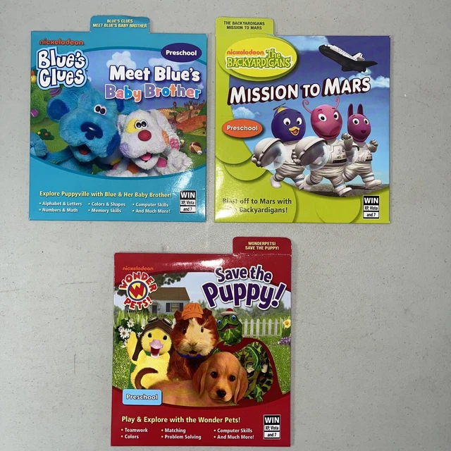 3 NEW NICKELODEON Preschool Games CDs Wonder Pets , Backyardigans Blue ...