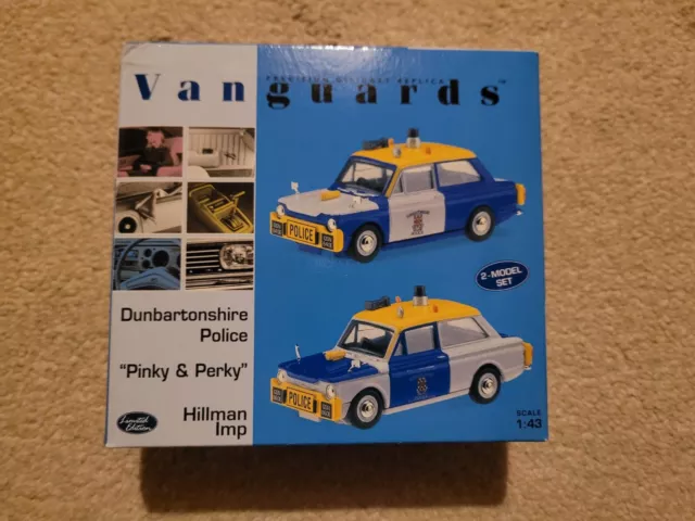 Vanguards PP1002 Dunbartonshire Police Hillman Imp "Pinky & Perky" 2-model set