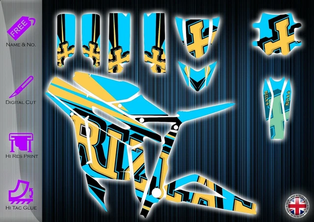 Kit Autocollants Graphisme Pour Talaria Sting / Sting R - Personnalisable, Vinyle Brillant, UK