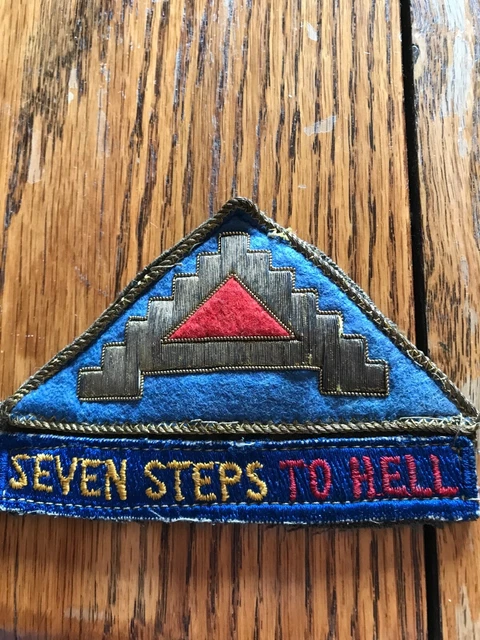 WW2 US Army Military 7th Army Shoulder Patch Boyan on felt