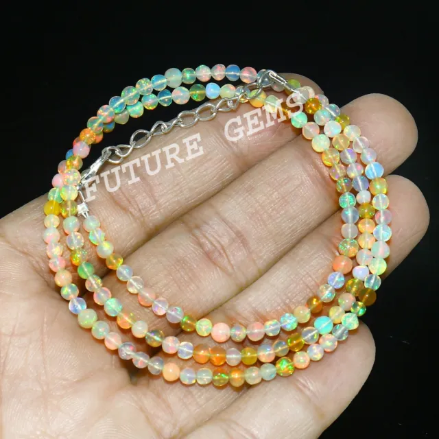Ethiopian Opal Beads Smooth Beads Rainbow Opal Real Opal Yellow Opal NP-4305
