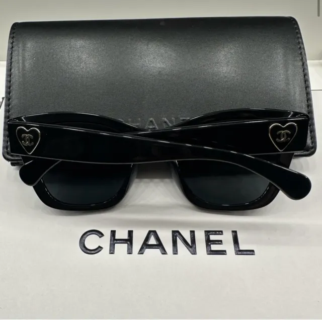 CHANEL 5478 C 714/S5 Sunglasses Dark Tortoise/Brown Grd w/ Gold Coco Charms  Logo $205.00 - PicClick