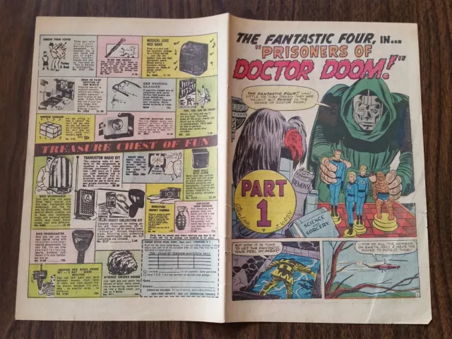Fantastic Four #5 1St Interior Wrap Page Doctor Doom **