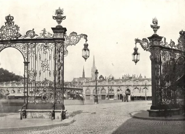 MEURTHE- ET- MOSELLE. Nancy. Place Stanislas et Grilles de Jean Lamour 1900