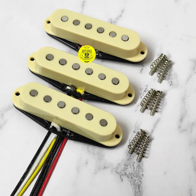 for Fender Strat Electric Guitar Pickup Single Coil SSS Alnico V Magnet Set of 3 3