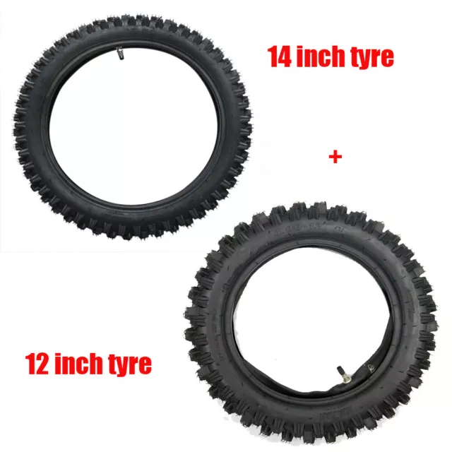 60/100-14 80/100-12 Tyre Tube 2.50-14 3.00-12 Dirt Bike CRF70 TTR110 PW80 Atomik