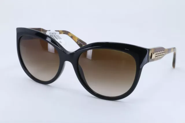 Michael Kors MK2083 Black Cat Eye Women Full Rim 57-18-140 Sunglasses