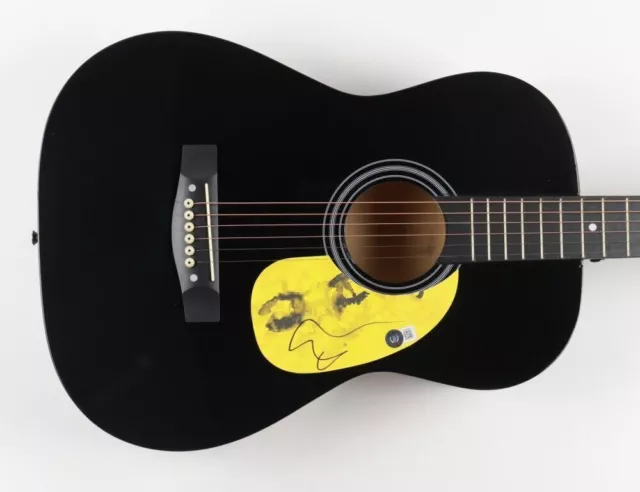 Ed Sheeran Authentic Signed Full Size Black Acoustic Guitar