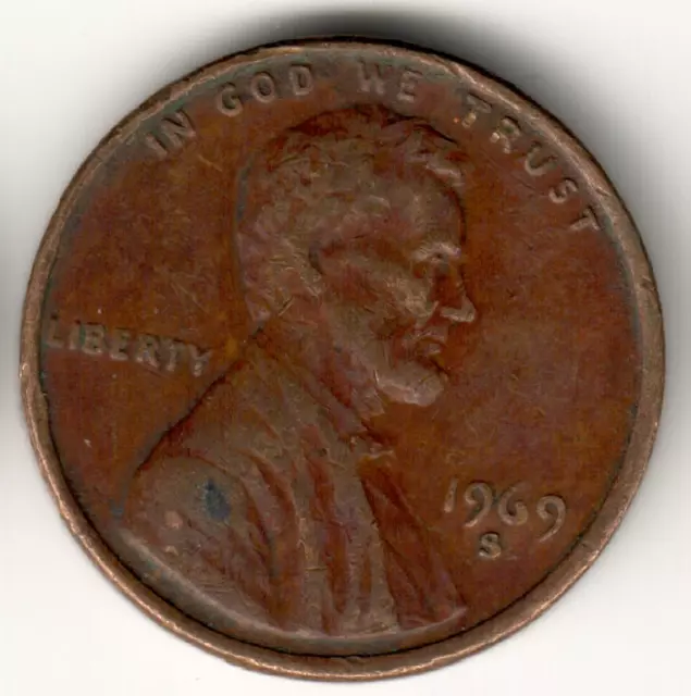 USA - 1969S - Lincoln Memorial Cent - #7350