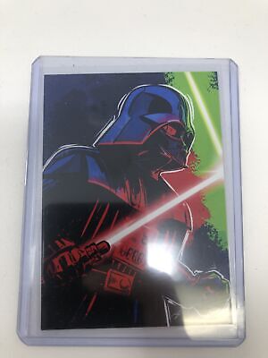 Star Wars Darth Vader Sketch Card Bam Box Artist Signed By Jake Geiger