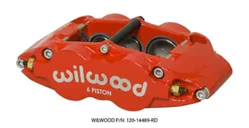 Wilwood 120-14490-RD FNSL6R 6 Piston Brake Caliper w/ Dust Seal Radial Mount 1.6