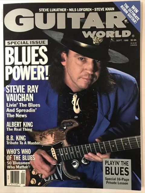 Guitar World Magazine-Sept 1988-Stevie Ray Vaughn-Albert King-B.b. King